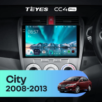 Штатная магнитола для Honda City (2008-2013) (Экран 10,36") - Teyes CC4 Pro на Android 13, 8-ядер, 12ГБ-256ГБ, SIM-слот