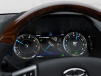 Электронная панель приборов Toyoya Land Cruiser Prado 150 2017-2022 - Carmedia NH-LCD-T04 с сенсорным LCD / ЖК 12.3" экраном QLED (CarPlay)