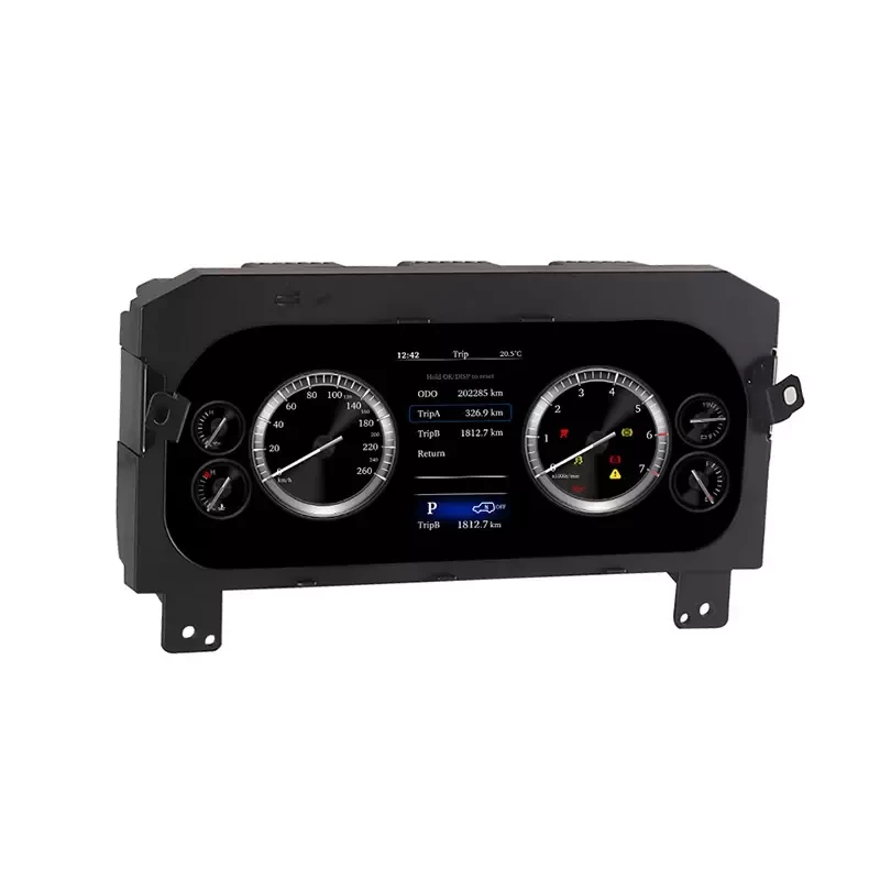 Электронная панель приборов Toyoya Land Cruiser Prado 150 2017-2022 - Carmedia NH-LCD-T04 с сенсорным LCD / ЖК 12.3" экраном QLED (CarPlay)