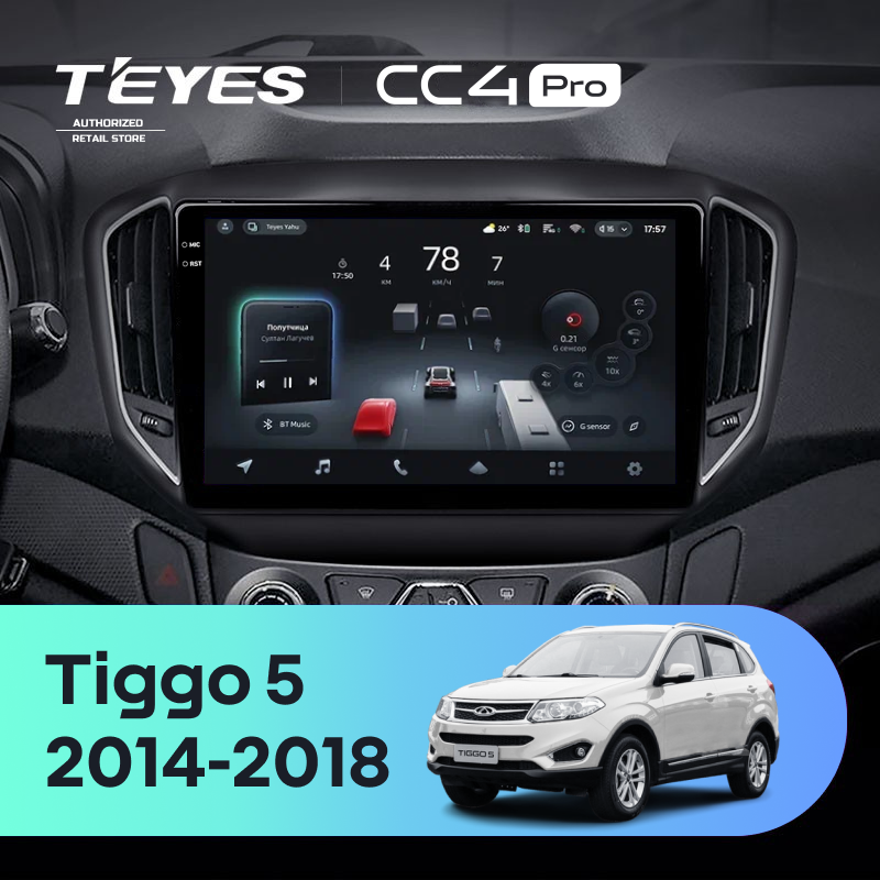 Штатная магнитола Teyes CC4 Pro 8/128 Chery Tiggo 5 (2014-2018)