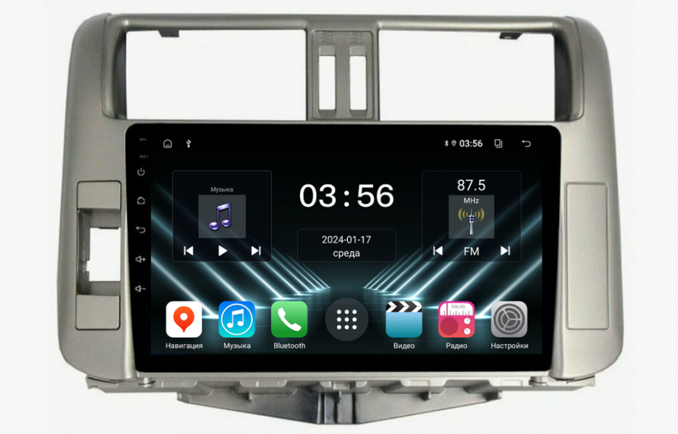 Штатная магнитола FarCar для Toyota Land Cruiser Prado 150 на Android  (DX065M) (CarPlay)