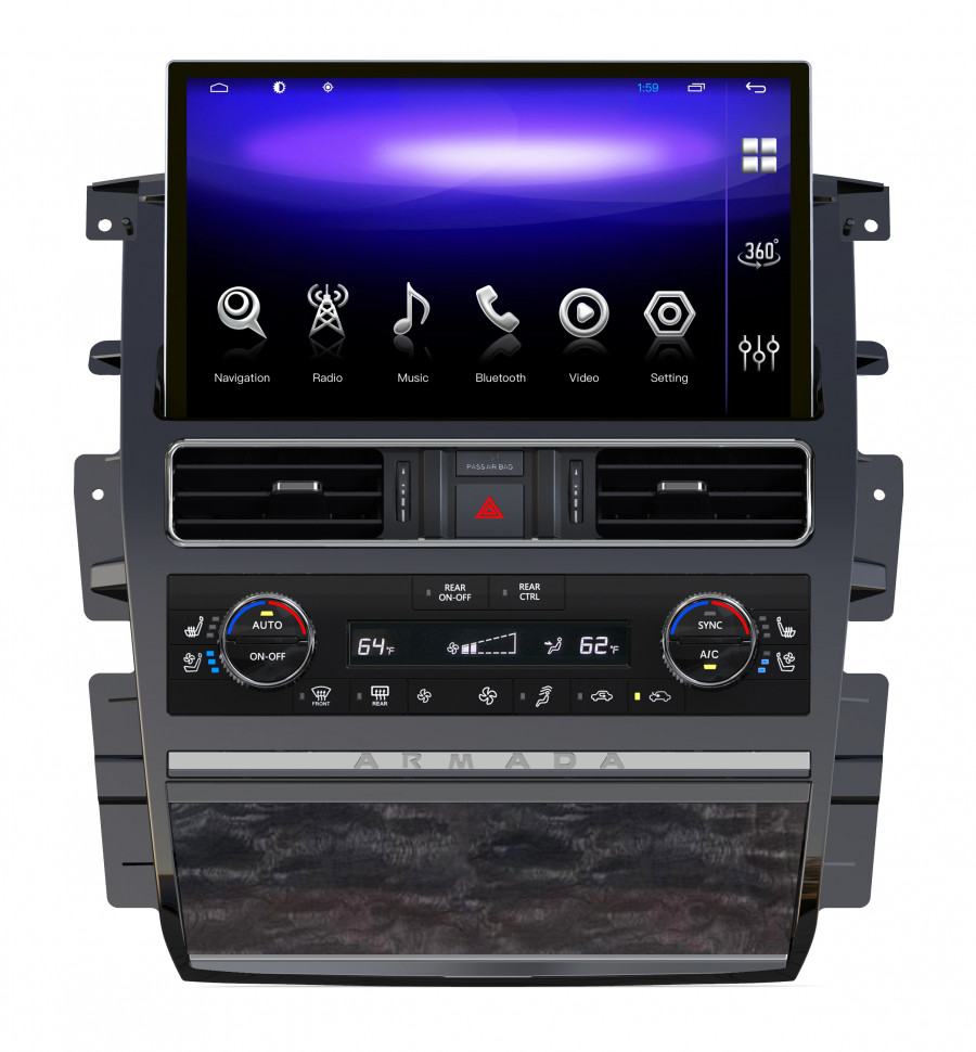 Магнитола для Nissan PATROL 2010+ - Carmedia ZH-N1301 Android 10, 8ГБ-128ГБ, SIM-слот, CarPlay