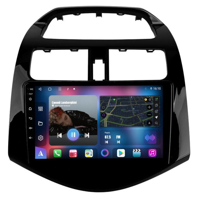 Магнитола для Chevrolet Spark 2009-2023, Ravon R2 - FarCar 3039M Android 12, 8-ядер, QLED, Carplay, SIM-слот (CarPlay)