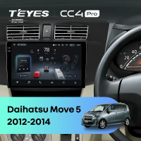 Штатная магнитола для Daihatsu Move 5 (2012-2014) (Экран 9,5") - Teyes CC4 Pro на Android 13, 8-ядер, 12ГБ-256ГБ, SIM-слот