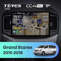 Штатная магнитола для Hyundai Grand Starex (2015-2018) (Экран 11") - Teyes CC4 Pro на Android 13, 8-ядер, 8ГБ-128ГБ, SIM-слот