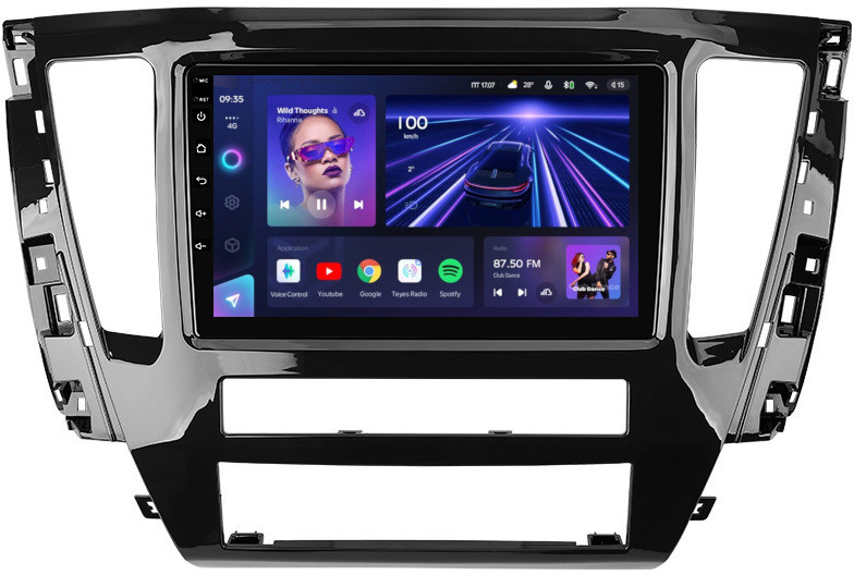 Магнитола для Mitsubishi Pajero Sport 2021+ - Teyes CC3L Android 10, 8-ядер, 4ГБ+32ГБ, SIM-слот (CarPlay)