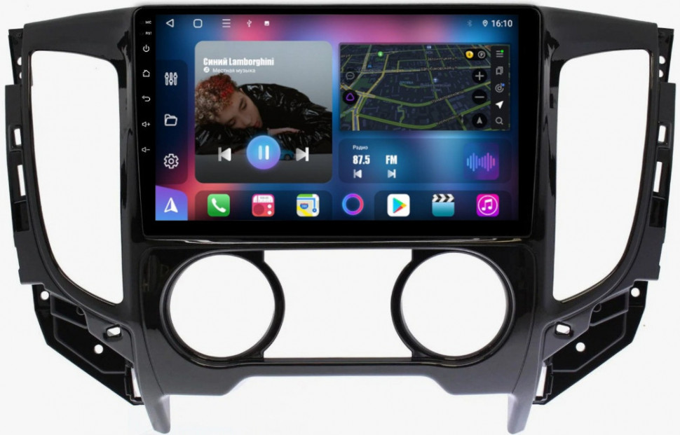 Штатная магнитола FarCar s500 Plus для Mitsubishi L200 кондиционер на Android (BM3075M)