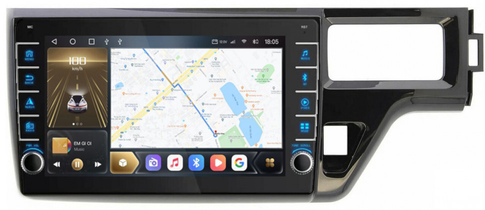 Магнитола для Honda Stepwgn 5 2015-2021 - Carmedia SF-1019 (крутилки) QLed, Android 10, ТОП процессор, CarPlay, SIM-слот (CarPlay)