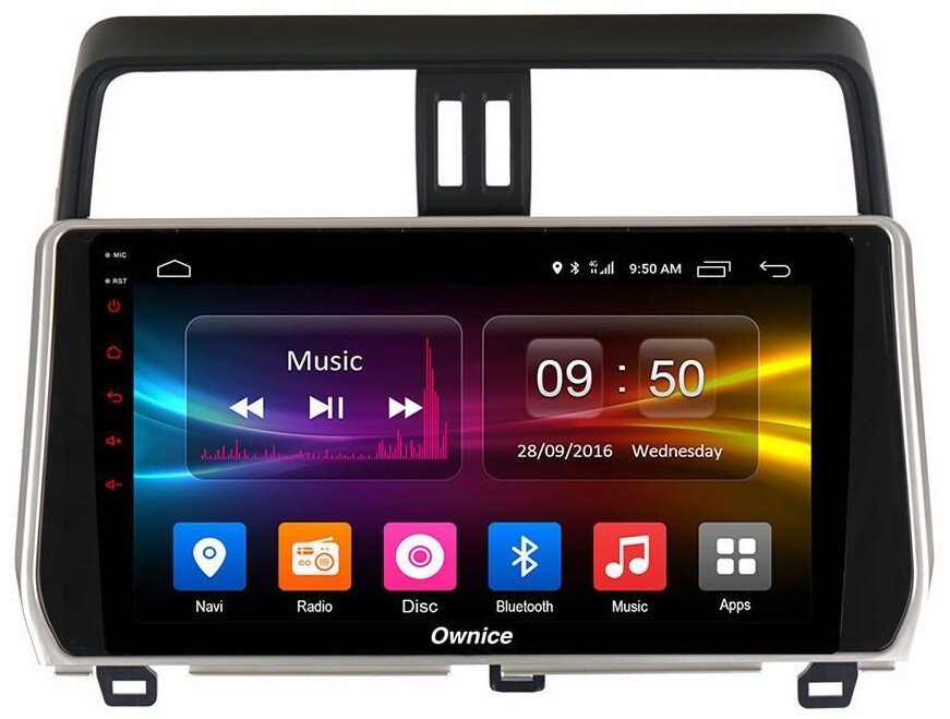 Магнитола Toyota Land Cruiser Prado 150 2017-2023 - Carmedia OL-1680 Android 10, 8-ядер, SIM-слот (CarPlay)
