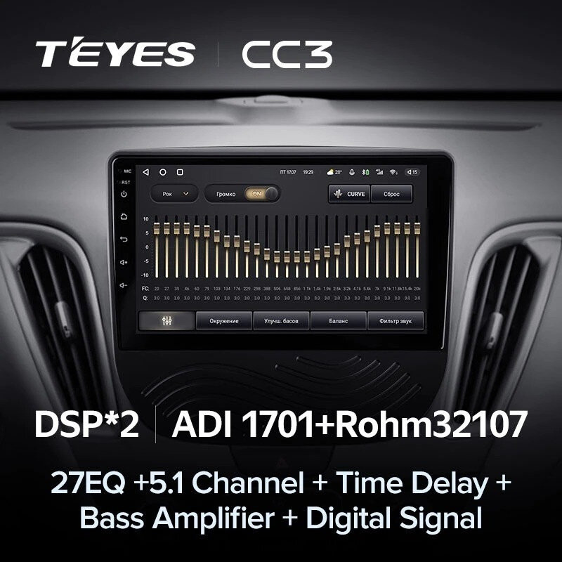 Штатная магнитола Teyes CC3 4/32 Chevrolet Malibu 9 (2015-2022) F3 (0din)