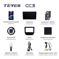 Штатная магнитола Teyes CC3 4/32 Chevrolet Malibu 9 (2015-2022) F3 (0din)