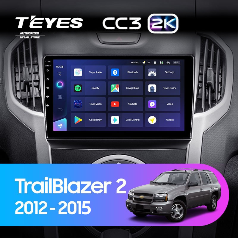 Штатная магнитола Teyes CC3 2K 360 6/128 Chevrolet TrailBlazer 2 (2012-2015)