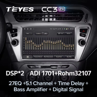 Штатная магнитола Teyes CC3 2K 6/128 Citroen C-Elysee (2012-2016) F1