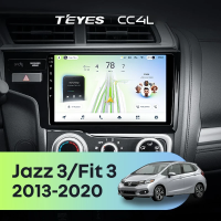 Штатная магнитола для Honda Fit 3 GP GK / Jazz 3 (2013-2020) Тип-B - Teyes CC4L на Android 14, 8-ядер, 6ГБ-64ГБ, SIM-слот