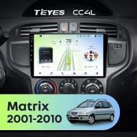 Штатная магнитола для Hyundai Matrix (2001-2010) - Teyes CC4L на Android 14, 8-ядер, 6ГБ-64ГБ, SIM-слот