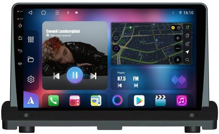Магнитола для Volvo XC90 2006-2014 - FarCar BM173M Android 12, ТОП процессор, 4Гб/32Гб, QLED, Carplay, SIM-слот (CarPlay)