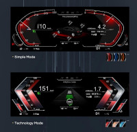 Электронная панель приборов BMW 4-серия F32 2012-2018 - Carmedia NH-LCD-B02-F32 с ЖК 12.3" экраном QLED (CarPlay)