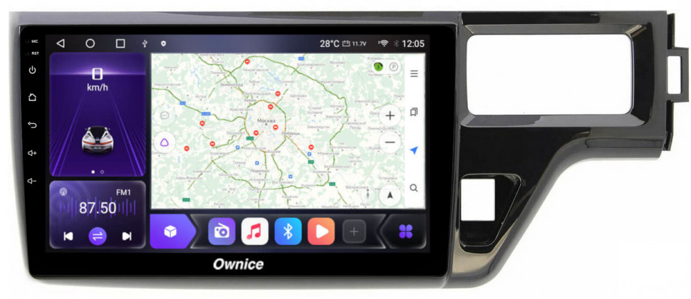 Магнитола для Honda Stepwgn 5 2015-2021 - Carmedia SF-1019 QLed, Android 10/12, ТОП процессор, CarPlay, SIM-слот (CarPlay)