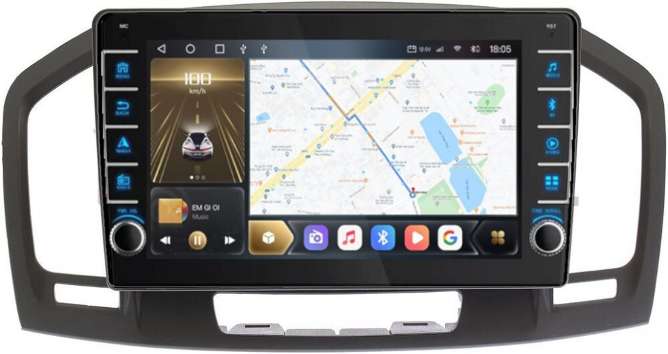 Магнитола для Opel Insignia 2009-2013 (взамен CD300 и CD400) - Carmedia OL-9267 (крутилки) QLed, Android 10, ТОП процессор, CarPlay, SIM-слот (CarPlay)