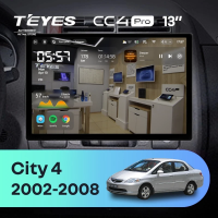 Штатная магнитола для Honda City 4 (2002-2008) (Экран 13") - Teyes CC4 Pro на Android 13, 8-ядер, 8ГБ-128ГБ, SIM-слот