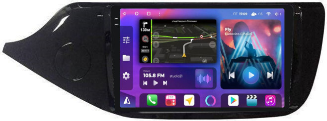Магнитола для KIA Ceed 2012-2018 - FarCar XXL216M Android 12, QLED, ТОП процессор, 8Гб+256Гб, CarPlay, SIM-слот (CarPlay)