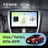 Штатная магнитола для Toyota Yaris L / Vios (2016-2019) - Teyes CC4L на Android 14, 8-ядер, 6ГБ-64ГБ, SIM-слот