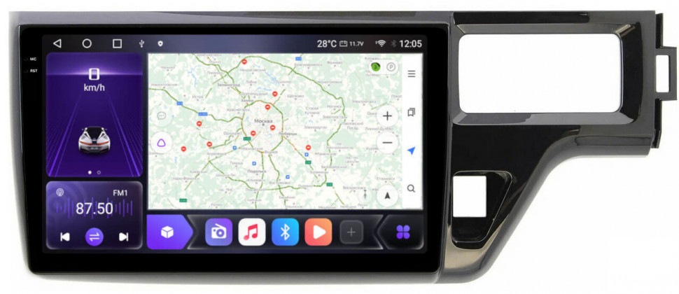 Магнитола для Honda Stepwgn 5 2015-2021 - Carmedia SF-1019 QLed+2K, Android 12, ТОП процессор, CarPlay, SIM-слот (CarPlay)