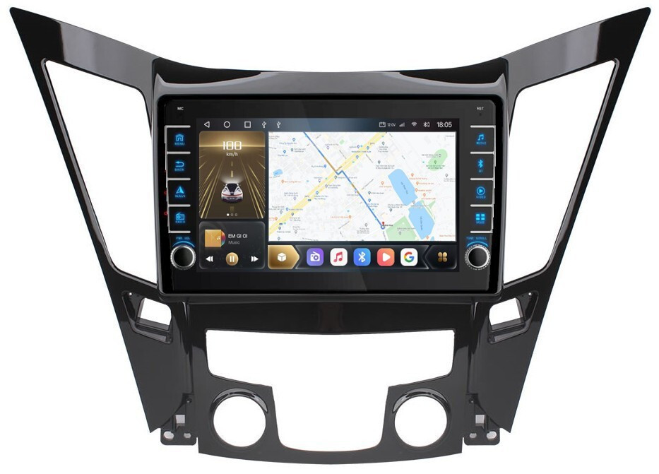 Магнитола для Hyundai Sonata 2010-2013 (YF) - Carmedia OL-9716 (крутилки) QLed, Android 10, ТОП процессор, CarPlay, SIM-слот (CarPlay)