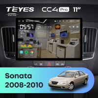 Штатная магнитола для Hyundai Sonata NF (2008-2010) (Экран 11") - Teyes CC4 Pro на Android 13, 8-ядер, 12ГБ-256ГБ, SIM-слот
