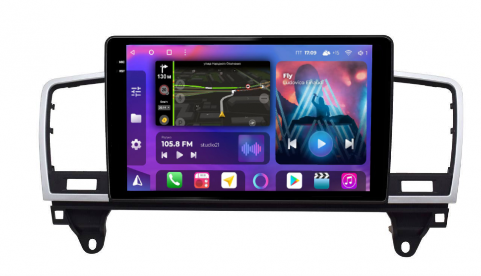 Штатная магнитола FarCar s400 2K для Mercedes Benz ML, GL на Android  (BX1241M) (CarPlay)