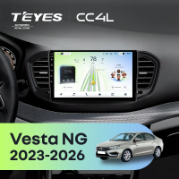 Штатная магнитола для Lada Vesta NG (2023-2026) Тип-A (глянец) - Teyes CC4L на Android 14, 8-ядер, 6ГБ-64ГБ, SIM-слот