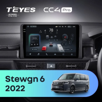 Штатная магнитола для Honda Stepwgn 6 2022+ Правый руль (Экран 10,36") - Teyes CC4 Pro на Android 13, 8-ядер, 8ГБ-128ГБ, SIM-слот