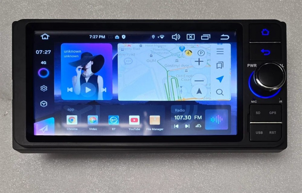 Магнитола для Toyota Universal - Carmedia MKD-6957-A7 на Android 14, 4Гб+64Гб, 4G SIM-слот, CarPlay
