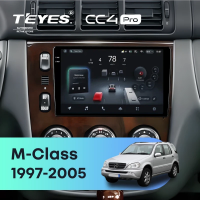 Штатная магнитола для Mercedes ML W163 (1997-2005) (Экран 9,5") - Teyes CC4 Pro на Android 13, 8-ядер, 8ГБ-128ГБ, SIM-слот