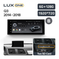 Штатная магнитола Teyes LUX ONE 6/128 Audi Q3 8U (2014-2018) (В)
