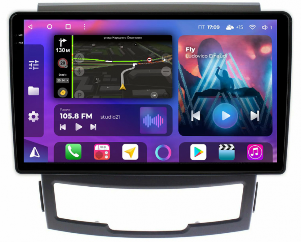 Штатная магнитола FarCar s400 2K 360 для Ssang Yong Actyon new на Android  (BX159M 360) (CarPlay)