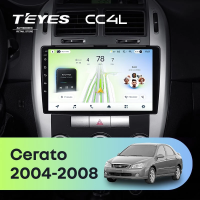 Штатная магнитола для Kia Cerato (2004-2008) F2 - Teyes CC4L на Android 14, 8-ядер, 6ГБ-64ГБ, SIM-слот