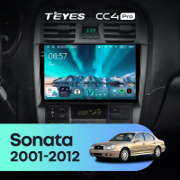 Штатная магнитола для Hyundai Sonata EF рестайлинг (2001-2012) (Экран 9,5") - Teyes CC4 Pro на Android 13, 8-ядер, 8ГБ-128ГБ, SIM-слот