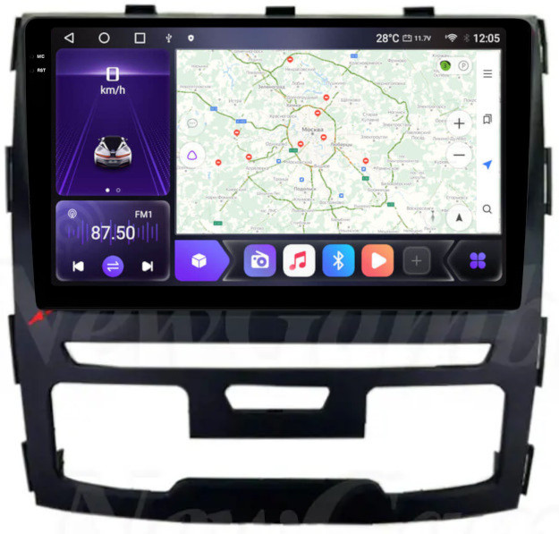 Магнитола для Haval H9 2015-2022 - Carmedia EW-1802 QLed+2K, Android 12, ТОП процессор, CarPlay, SIM-слот (только с установкой в Москве) (CarPlay)