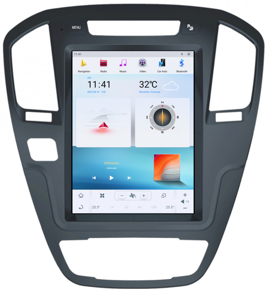 Магнитола для Opel Insignia 2009-2013 - Carmedia ZF-1069BL-Q6 ("Тесла-Стиль") Android 11, 8ГБ+128ГБ, SIM-слот (CarPlay)
