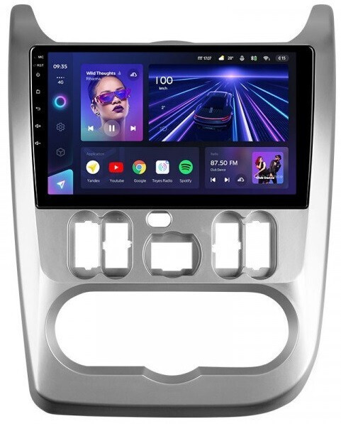 Магнитола для Renault Logan/Sandero 2009-2014 - Teyes CC3L Android 10, 8-ядер, 4ГБ+32ГБ, SIM-слот (CarPlay)