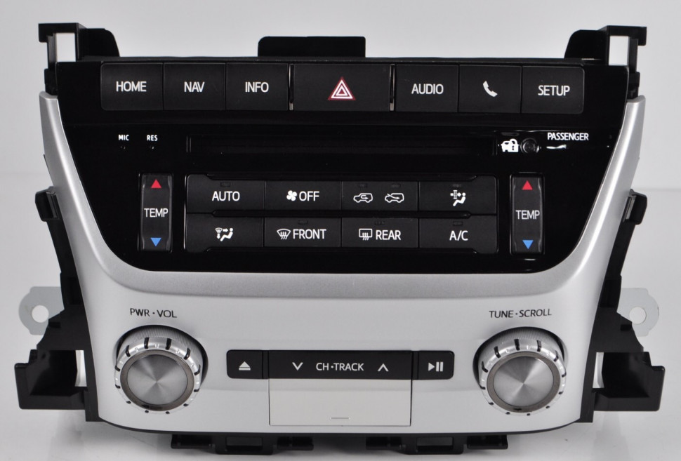 Магнитола Toyota Land Cruiser 200 2016-2021 (без отдельного экрана климата) - Carmedia DAFT-2769-S10 "ЛК300/Лексус-стиль" монитор 12.3" на Android 10, 6ГБ+128ГБ, SIM-слот (CarPlay)