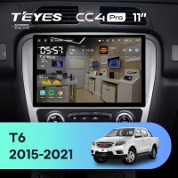 Штатная магнитола для JAC T6 (2015-2021) (Экран 11") - Teyes CC4 Pro на Android 13, 8-ядер, 8ГБ-128ГБ, SIM-слот