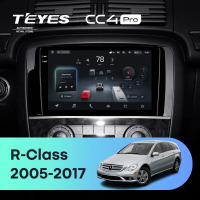 Штатная магнитола для Mercedes-Benz R-Class W251 R280 R300 R320 (2005-2017) (Экран 9,5") - Teyes CC4 Pro на Android 13, 8-ядер, 8ГБ-128ГБ, SIM-слот