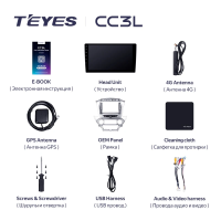 Штатная магнитола Teyes CC3L 4/64 Chevrolet Suburban GMT K2YC (2014-2020)