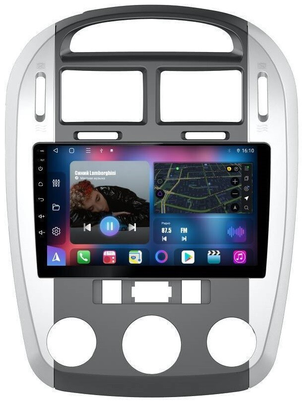 Магнитола для KIA Cerato 2004-2008 - FarCar 046M Android 12, 8-ядер, QLED, Carplay, SIM-слот (CarPlay)