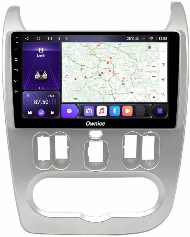 Магнитола для Renault Logan/Sandero 2009-2014 - Carmedia SF-9944 Android 10, 8-ядер, SIM-слот (CarPlay)