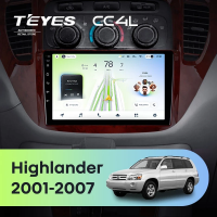 Штатная магнитола для Toyota Highlander 1 XU20 (2001-2007) - Teyes CC4L на Android 14, 8-ядер, 6ГБ-64ГБ, SIM-слот