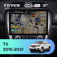 Штатная магнитола для JAC T6 (2015-2021) (Экран 13") - Teyes CC4 Pro на Android 13, 8-ядер, 8ГБ-128ГБ, SIM-слот