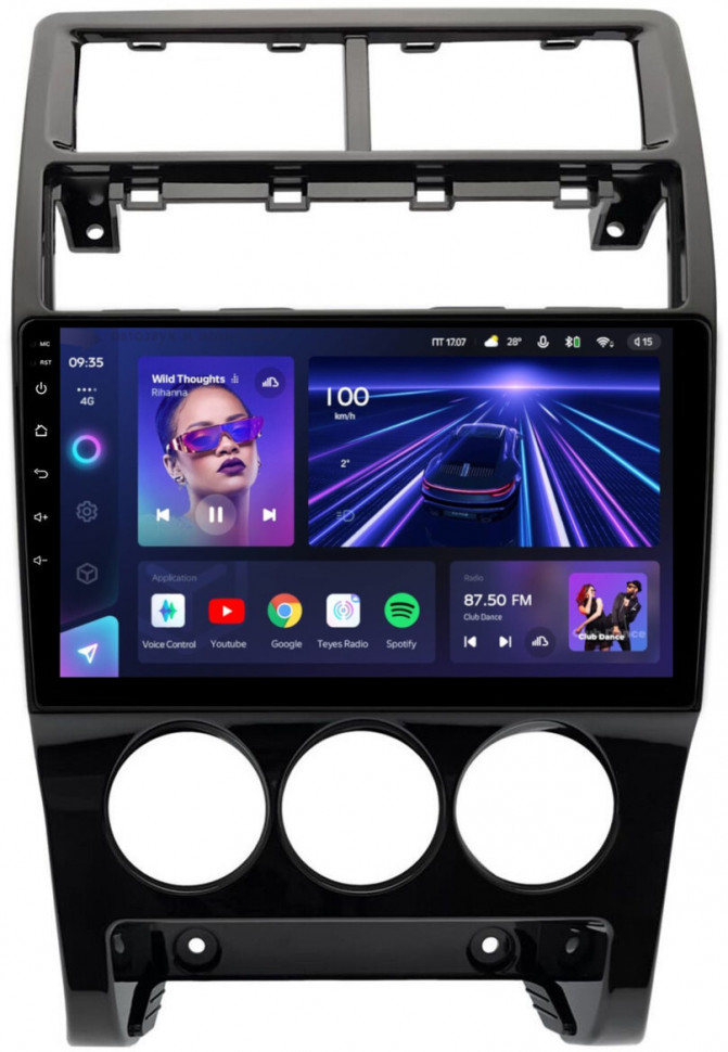 Магнитола для Lada Priora 2013-2018 - Teyes CC3 Android 10, ТОП процессор, 4/32 Гб, CarPlay, SIM-слот (CarPlay)
